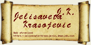 Jelisaveta Krasojević vizit kartica